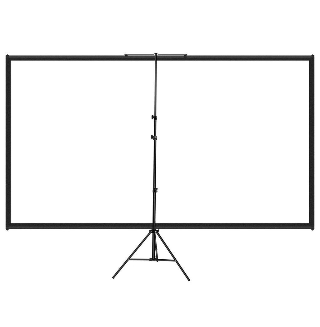 100 Inch Tripod Projector Screen 4K HD Portable Projection Screen with Stand for Home Theater, Movie Night, Office Presentations - 16:9 Aspect Ratio