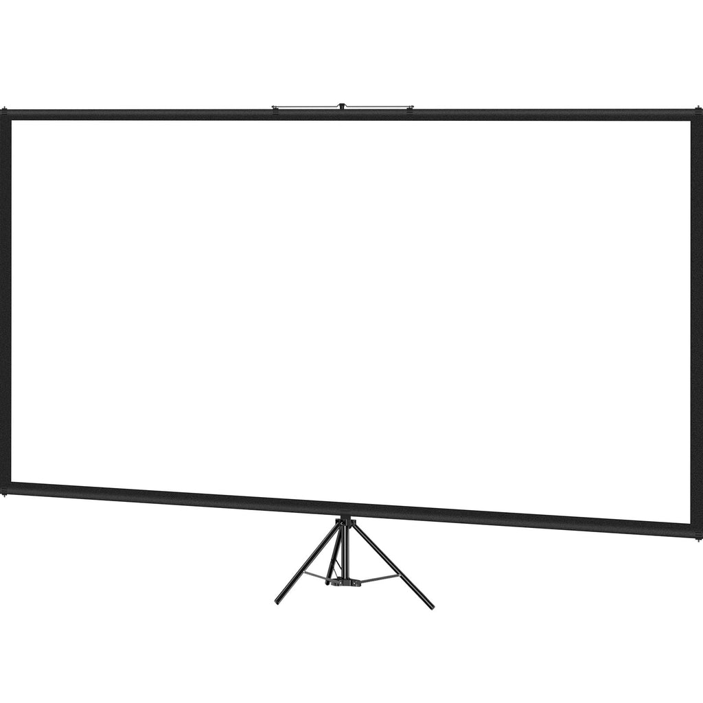 100 Inch 16:9 Projector Screen with Tripod Stand, 4K HD, convenient Height Adjustable