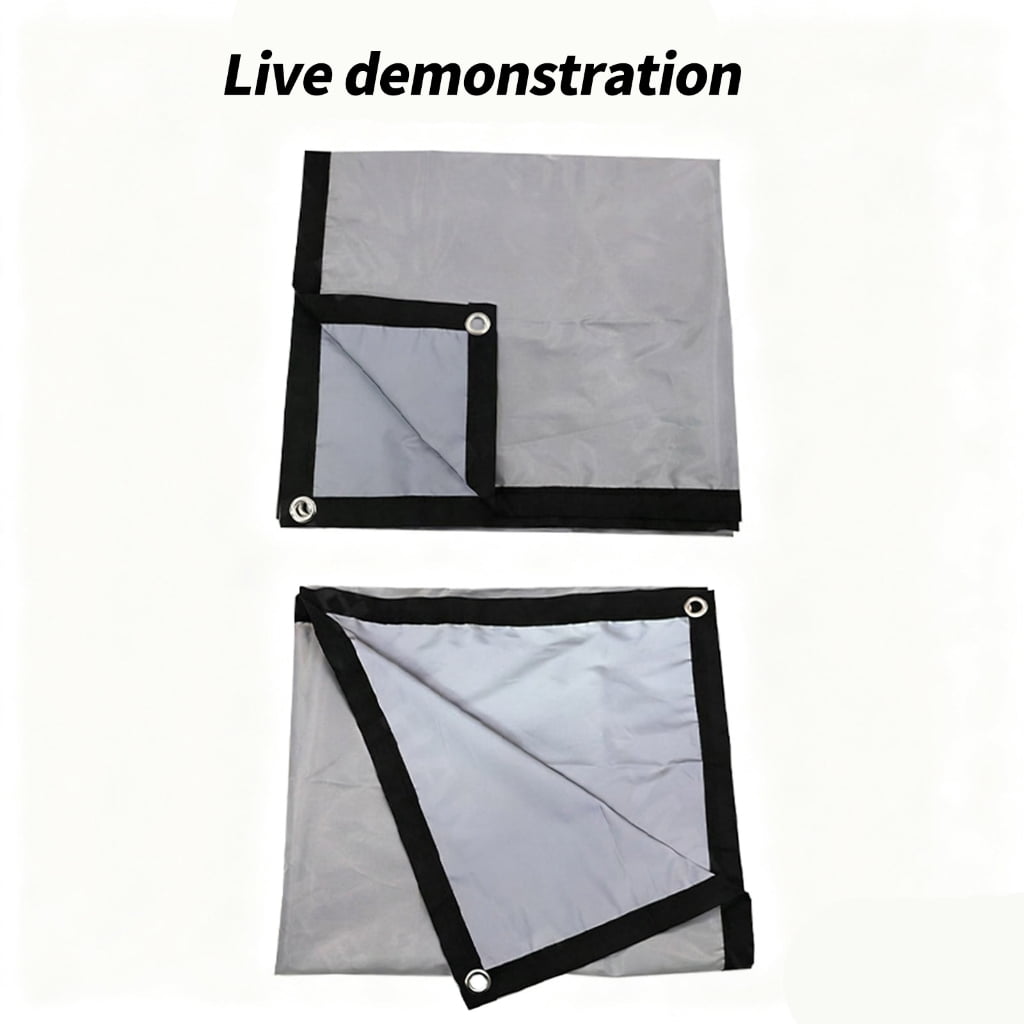 Metal Anti-Light Projector Screen Portable Foldable Frame, Indoor Outdoor Viewing Tools Needed