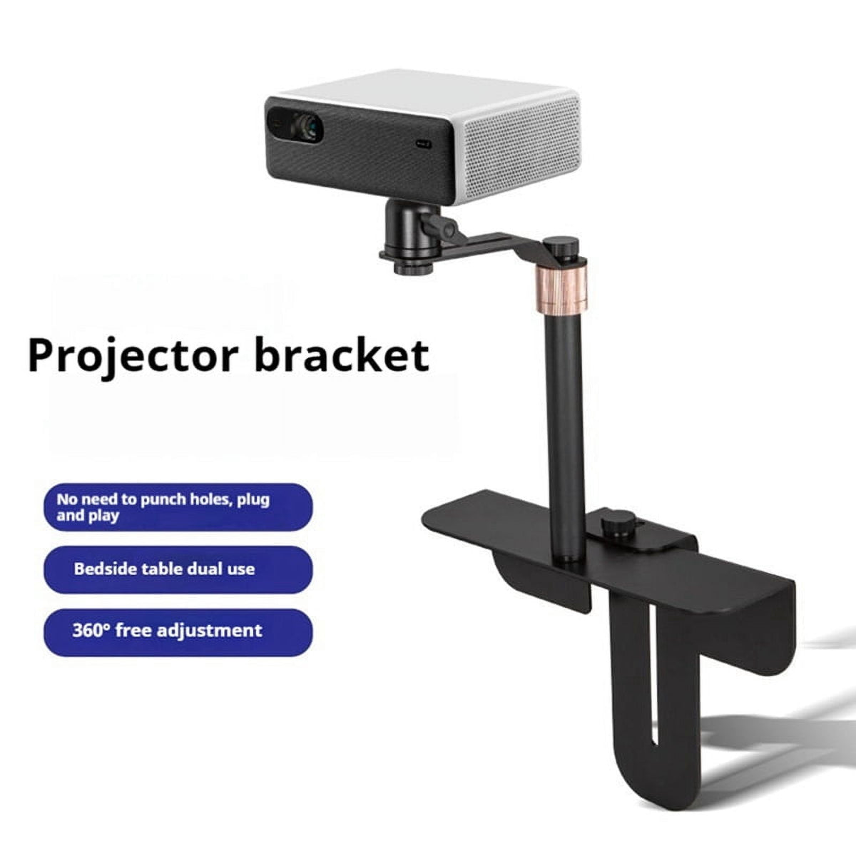 Projector Stand Bed Sofa Metal Holder Table Projector Holder Hidden Wall Mount Retractable Bracket Universal Support