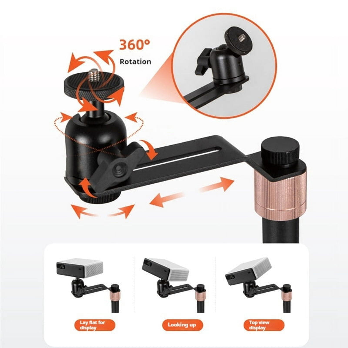 Projector Stand Bed Sofa Metal Holder Table Projector Holder Hidden Wall Mount Retractable Bracket Universal Support