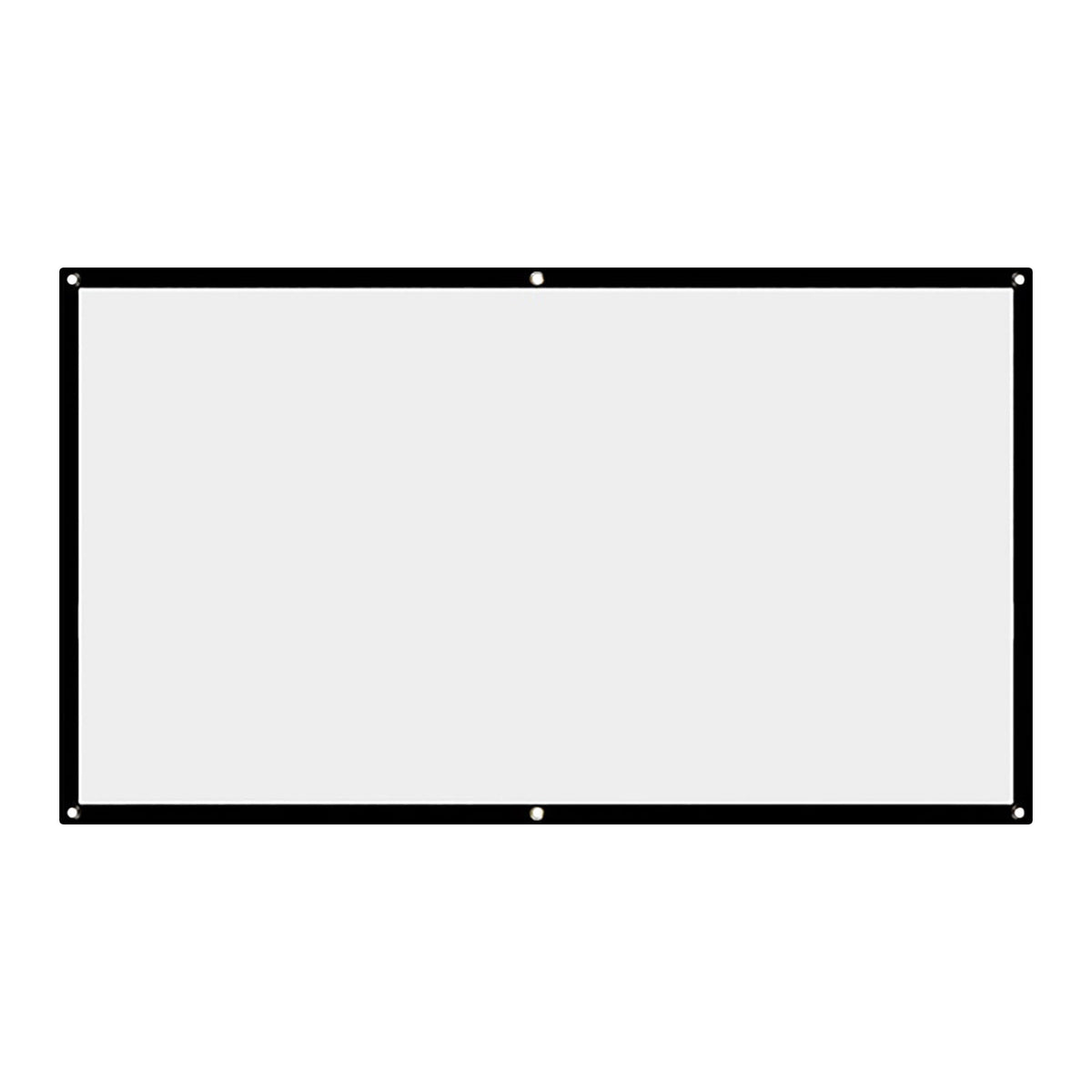 Projector Screen Projection Movies Screen AntiCrease Portable For Home Outdoor Indoor Support Double