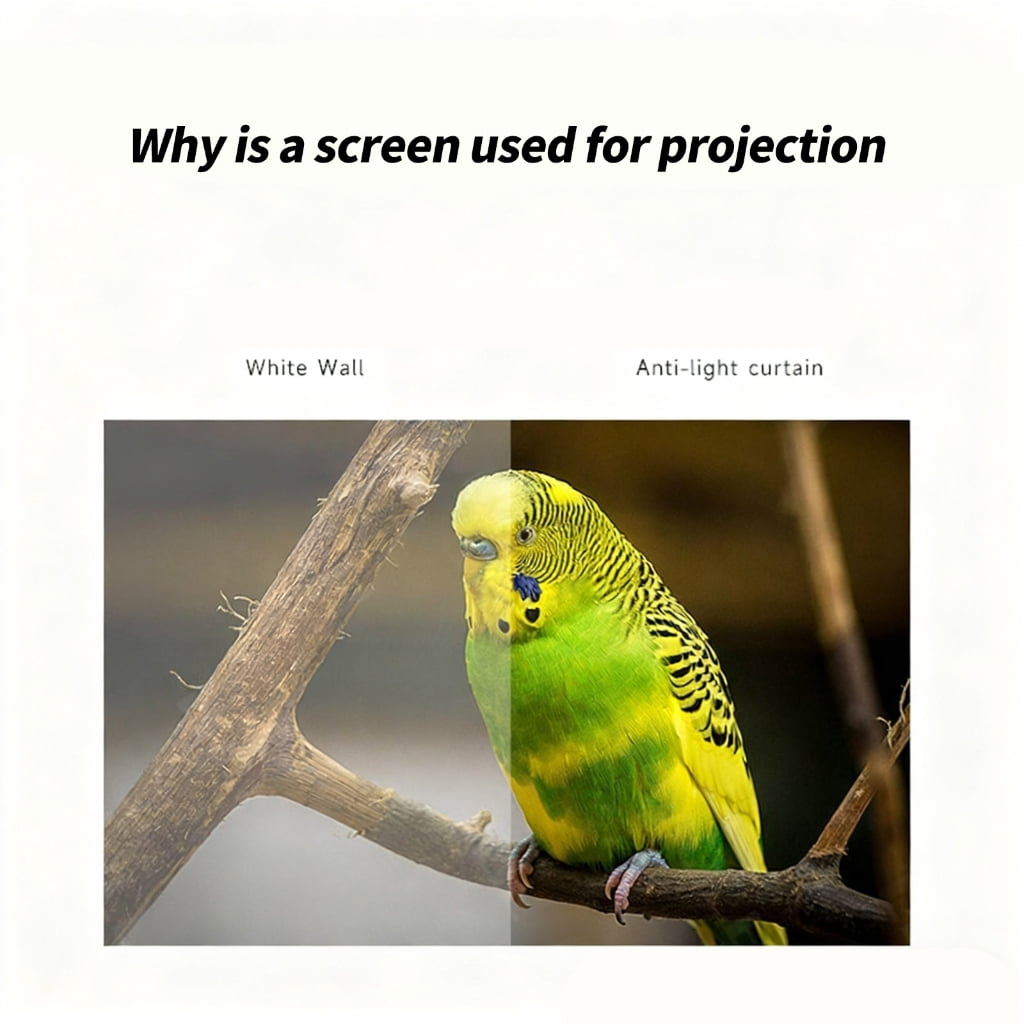 Metal Anti-Light Projector Screen Portable Foldable Frame, Indoor Outdoor Viewing Tools Needed
