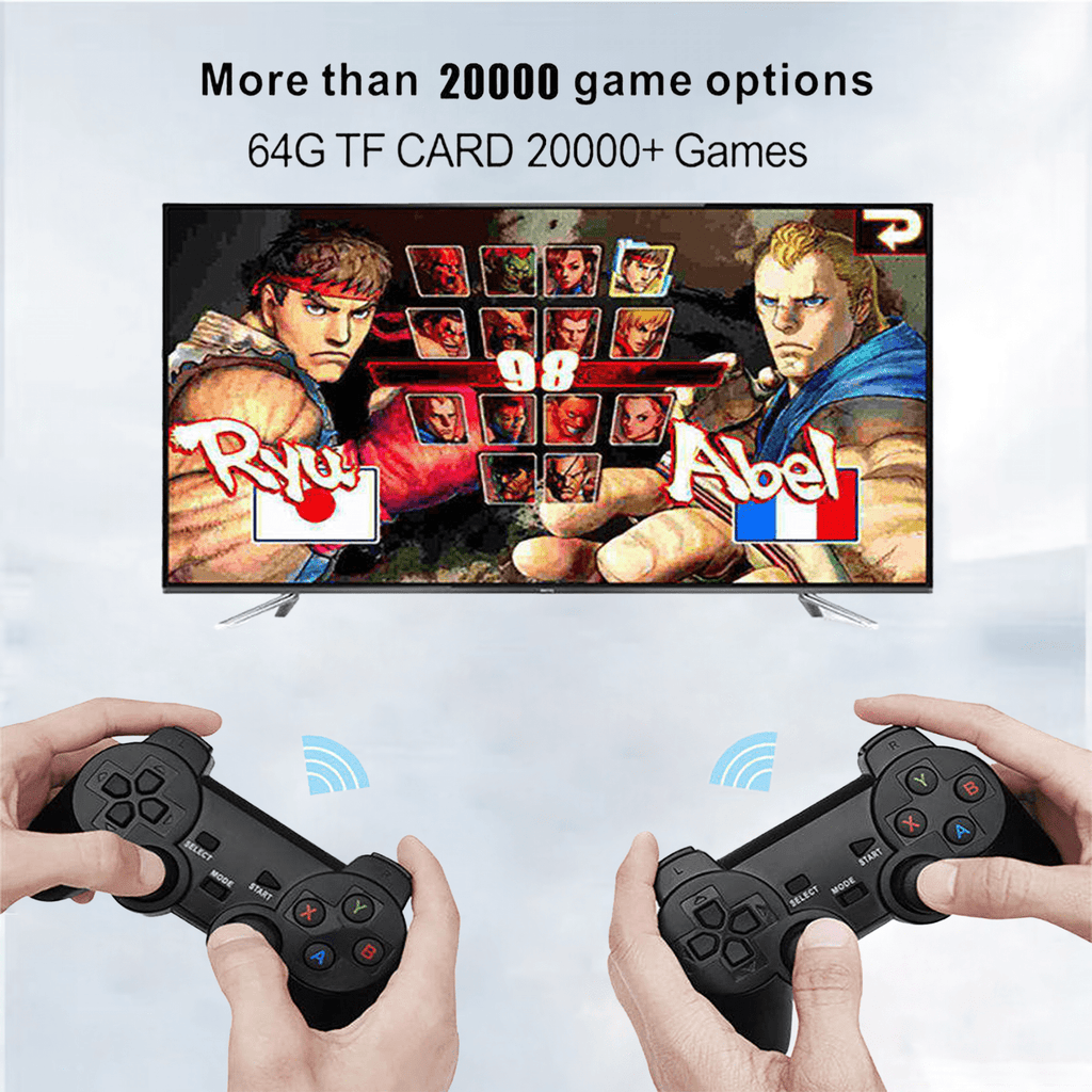 NexPlay HD Home Entertainment Gaming Projector,2 Wireless Controllers,20,000+ Classic Games,Wi-Fi 6 and Bluetooth,Black