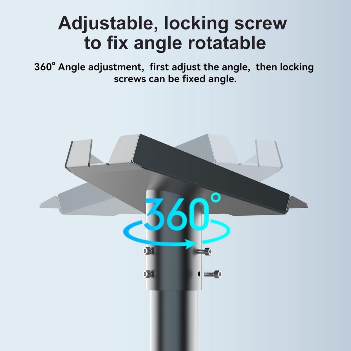 Starlink Gen 3 Adjustable Wall & Roof Mount Kit – Heavy-Duty Carbon Steel Weatherproof Base with 360° Rotation & 120° Tilt for Starlink Gen 3 Dish