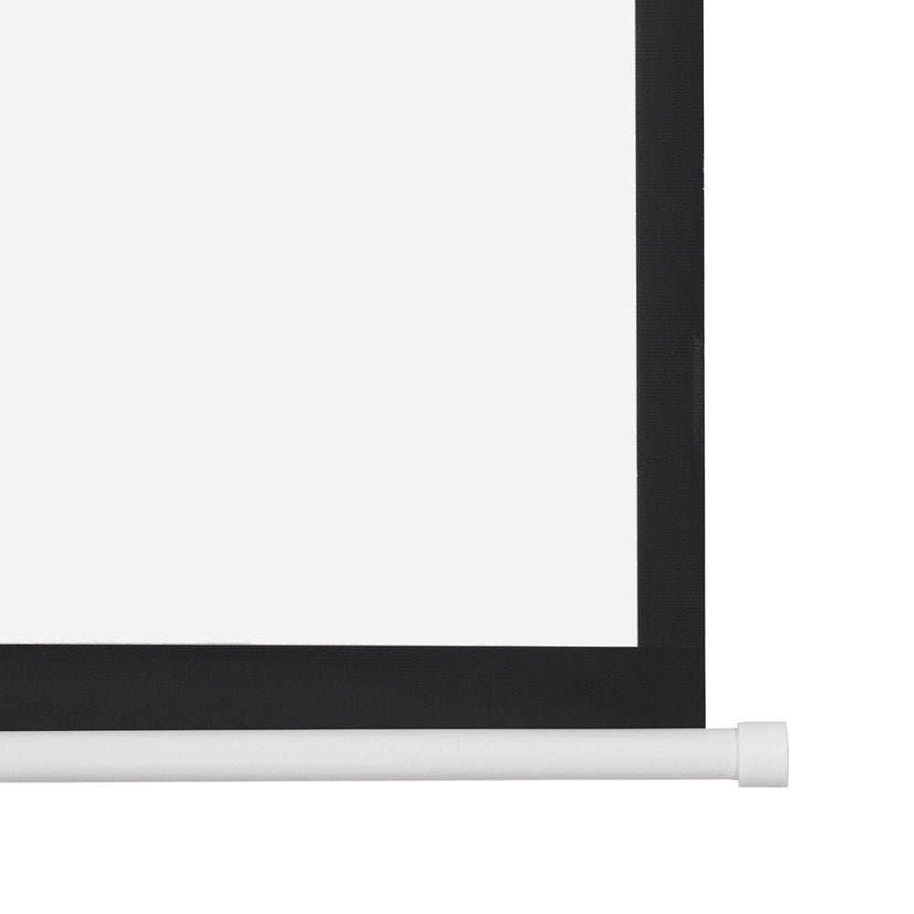 100" Motorized Projector Screen 4:3 80" x 60" Viewing Area with Remote Control Matte White for Movies & Presentations