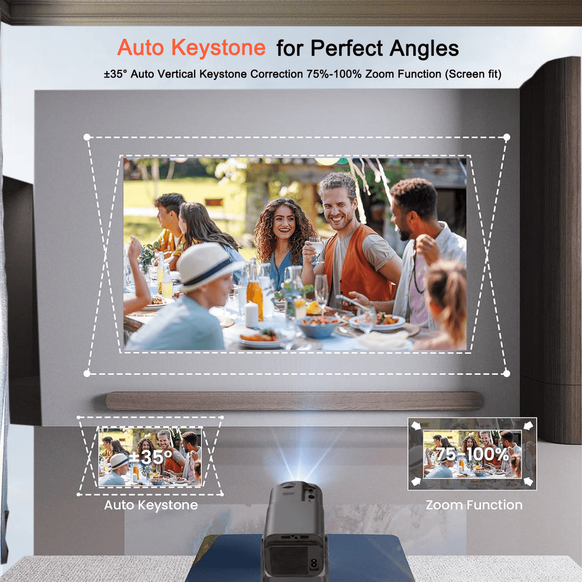 NexPlay HD Home Entertainment Gaming Projector,2 Wireless Controllers,20,000+ Classic Games,Wi-Fi 6 and Bluetooth,Black