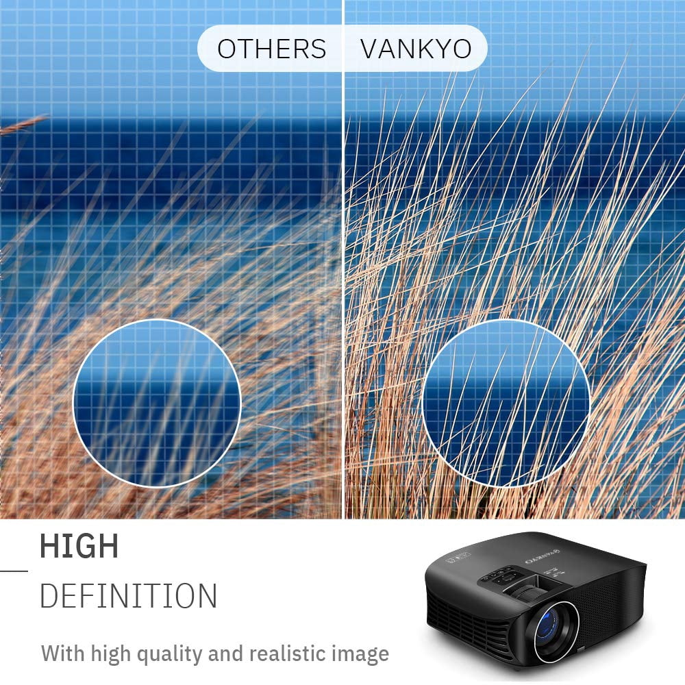 VANKYO Leisure 510 HD Movie Projector, Video Projector with 230" Projection Size, LCD, Support 1080P