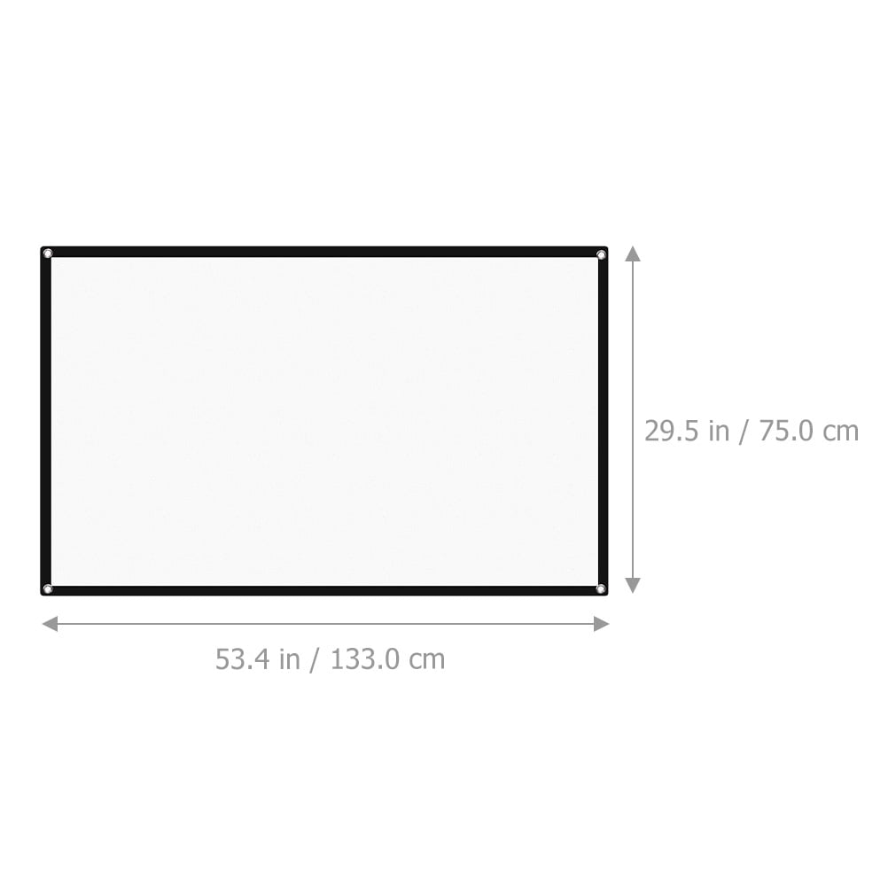 Pungan 60 Inch Portable Projector Screen, Lightweight and Easy Setup for Indoor and Outdoor Use, 53.15 x 29.92 Inches