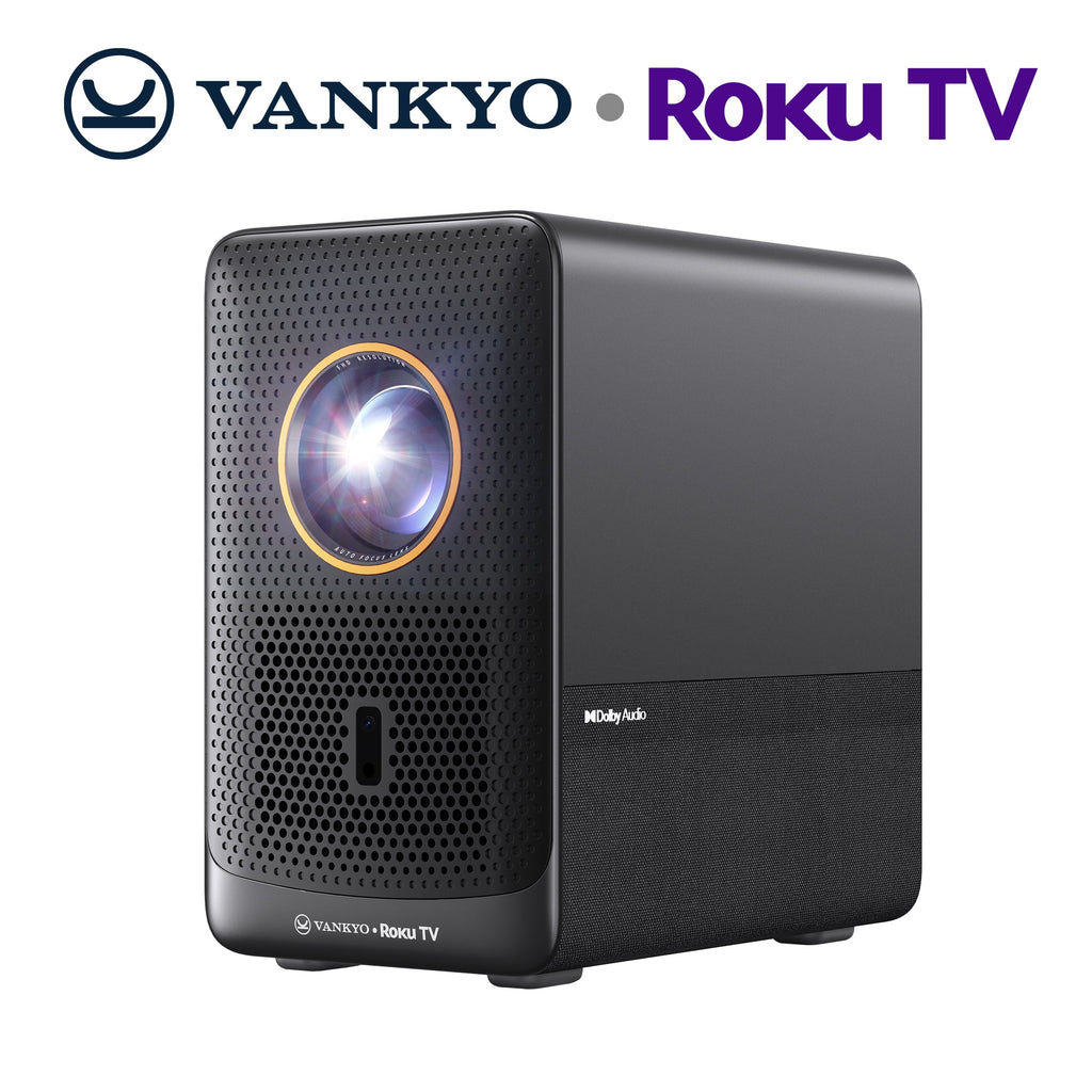 VANKYO Performance H500R Native 1080P Portable Projector, Built-in Roku TV, Full HD 5G Wifi & Bluetooth Outdoor Movie Projector, Auto-Focus & Auto-Keystone