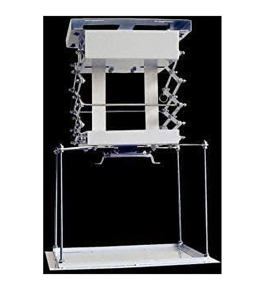 EQCOTWEA 59" Electric Lift Ceiling Projector Bracket Motorized Mount Hanger Lift with Remote Control
