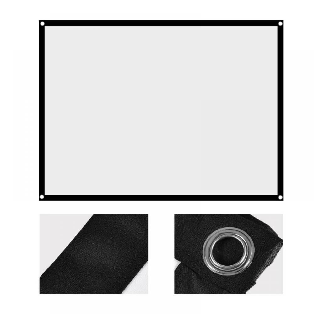 72 Inch Manual Pull-Down Projector Screen Wall Mount