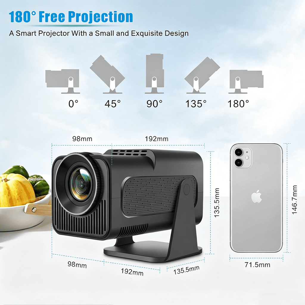 NexPlay HD Home Entertainment Gaming Projector,2 Wireless Controllers,20,000+ Classic Games,Wi-Fi 6 and Bluetooth,Black