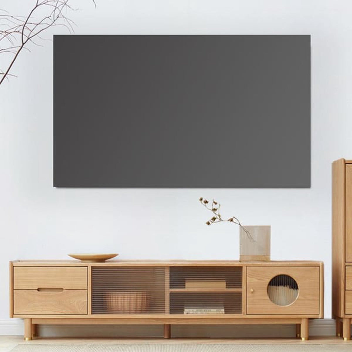 60-120 Inch Portable Light Blocking Projection Screen - 4K/1080P HD Foldable Anti-Glare Screen for Indoor & Outdoor Movie Nights