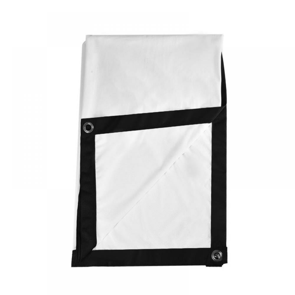 72 Inch Manual Pull-Down Projector Screen Wall Mount