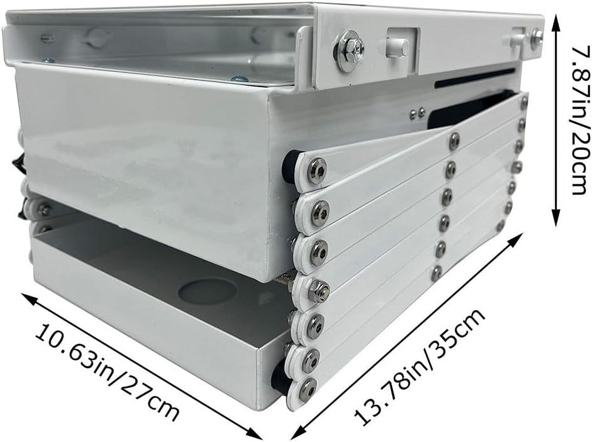 EQCOTWEA 59" Electric Lift Ceiling Projector Bracket Motorized Mount Hanger Lift with Remote Control
