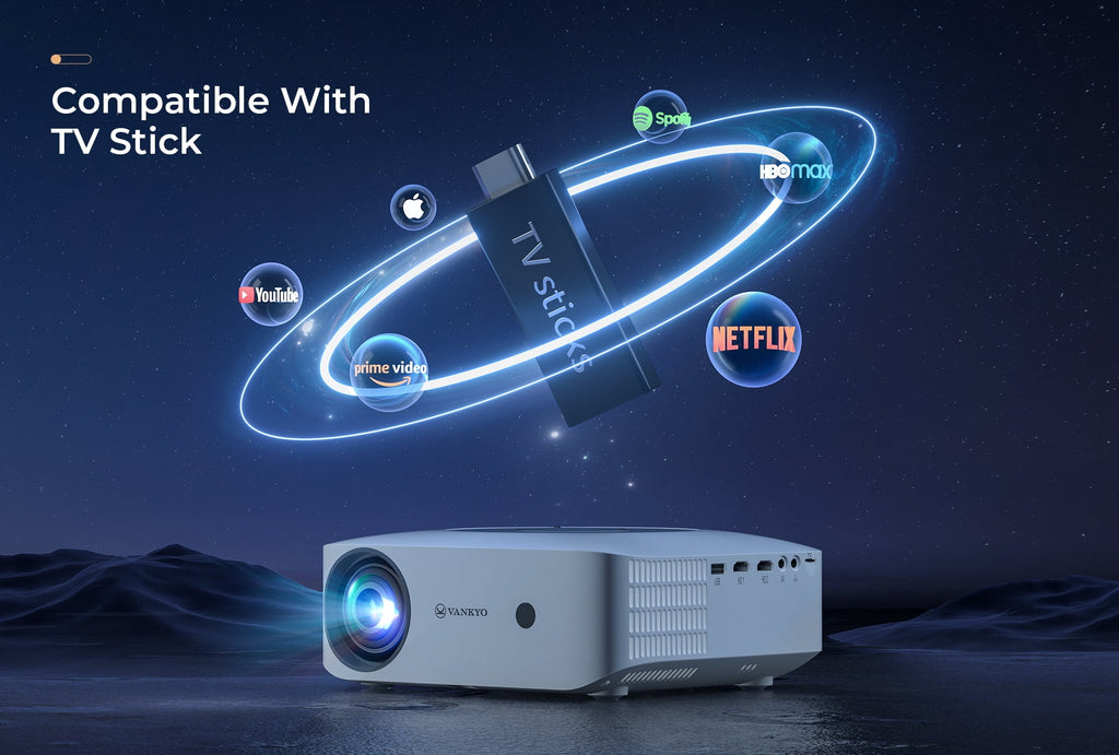 VANKYO Leisure E30T Native 1080P 5G WiFi Projector, Supports 4K & 5G Sync, Full HD LED Projector