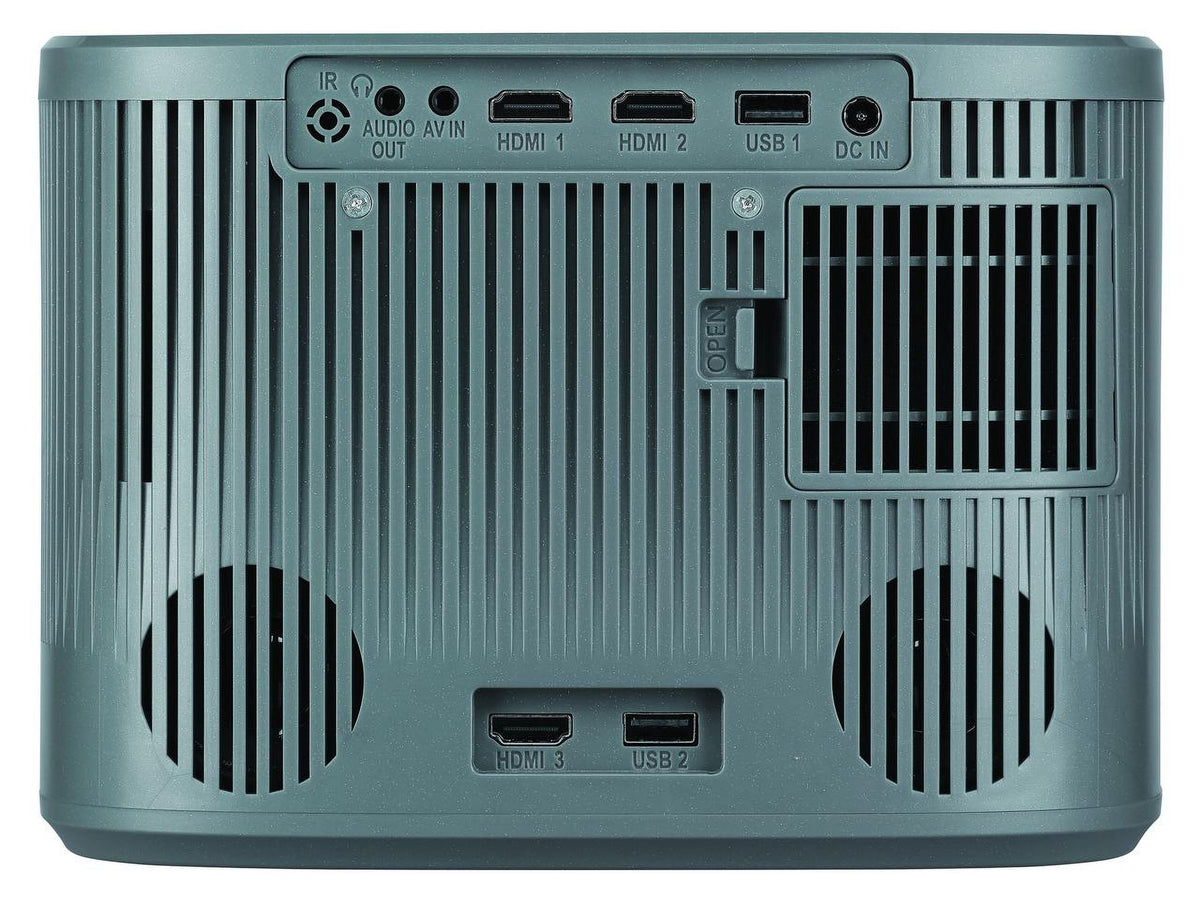 RCA 720P HD Roku Smart Home Theater Projector With Roku Express Streaming, 150 ANSI, RPJ185, Black